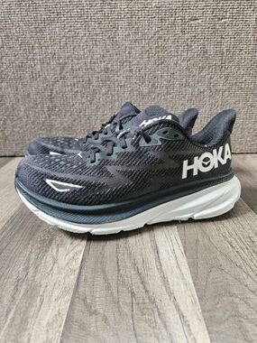 Hoka Black and White Men's Road Running Shoes